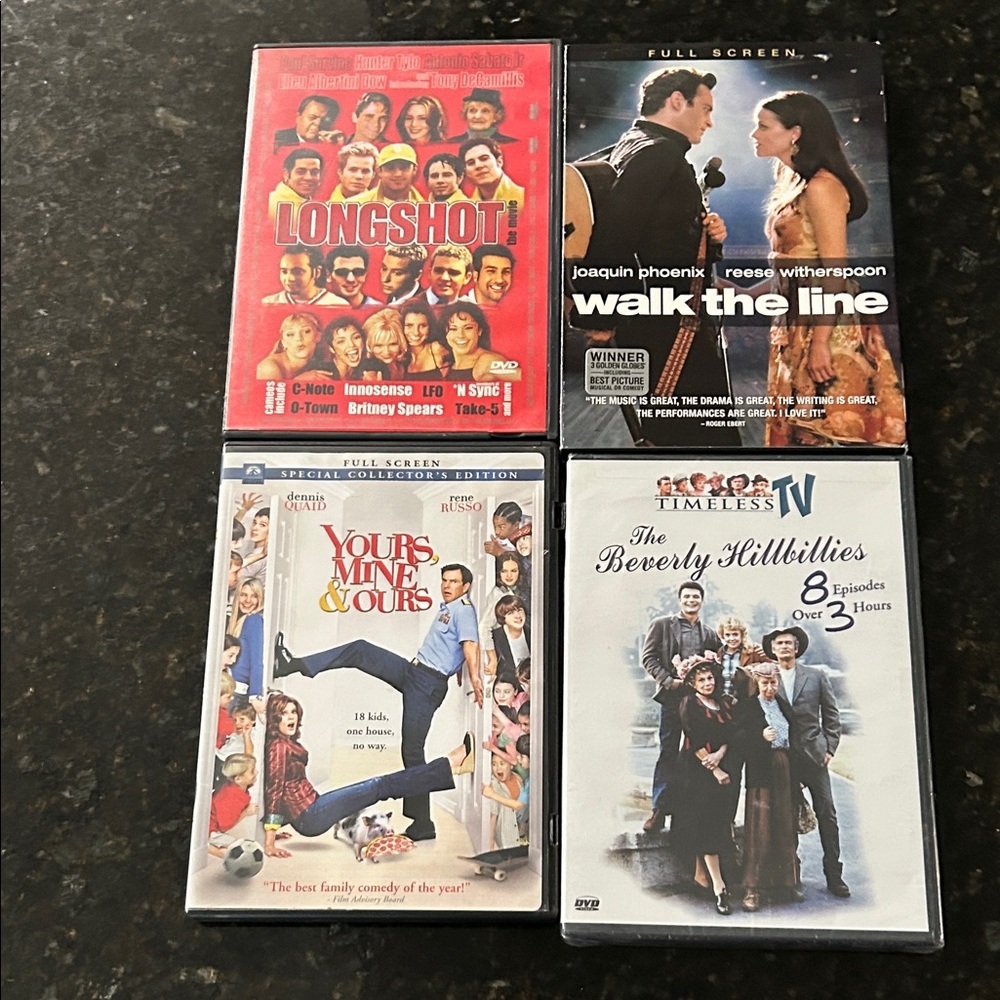 DVD Movie Collection - Set of 4